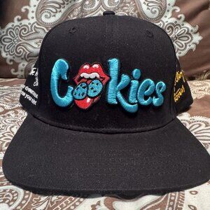 Cookies x Rolling Stones‎ OG Mint Tongue Flat Bill Snapback Hat